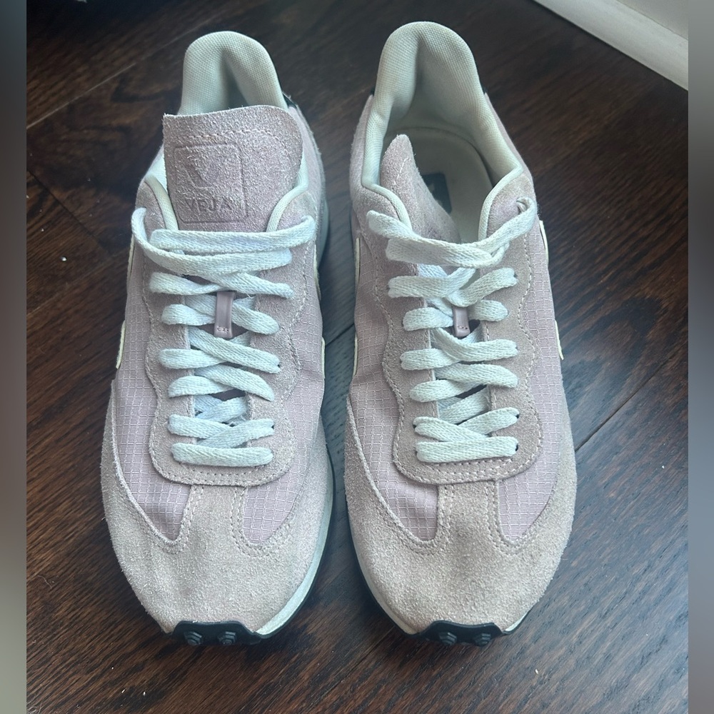 Women’s Veja Pink Suede Sneakers